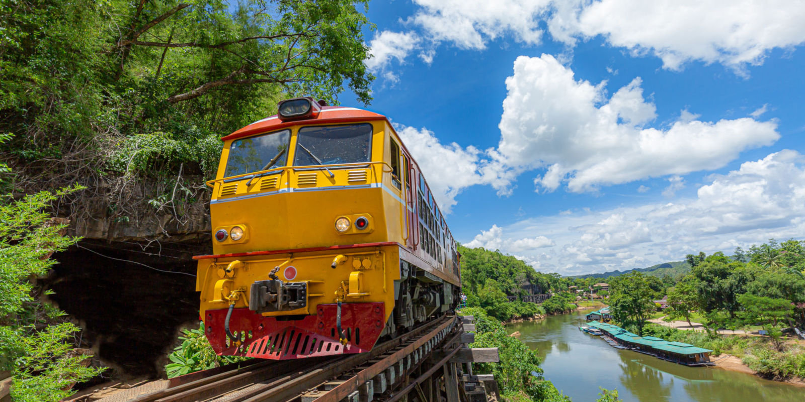 Ride the rails and tour the Burma Railway in Kanchanaburi