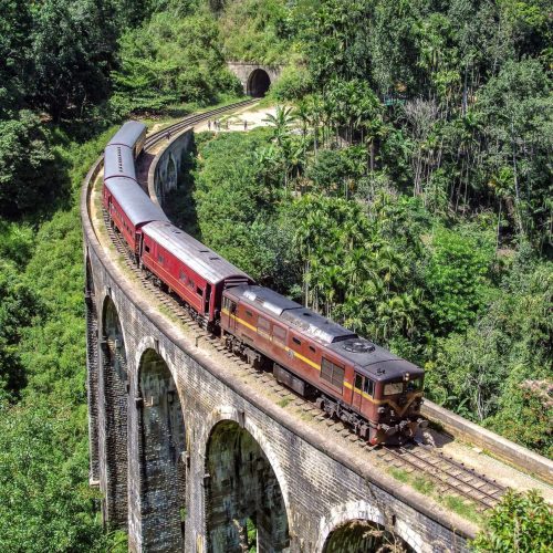 The Viceroy Special crossing the Nine Arches Bridge